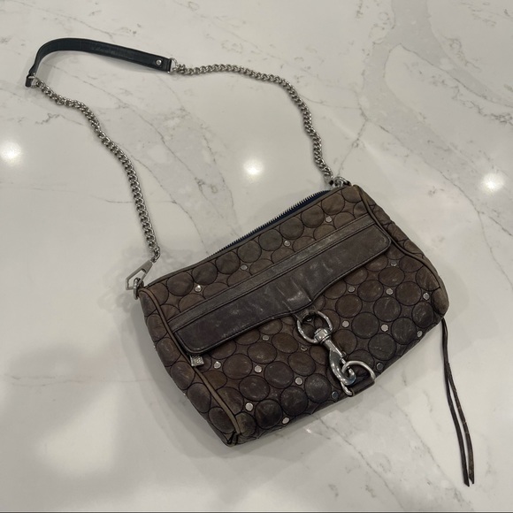 🎉HOST PICK🎉 Rebecca Minkoff navy & silver studded purse - Picture 5 of 13